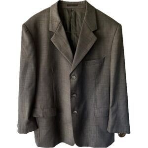 Cerruti 1881 Blazer Lanificio F LLi Superissimo 120's Italian Wool Coat Gray 44L